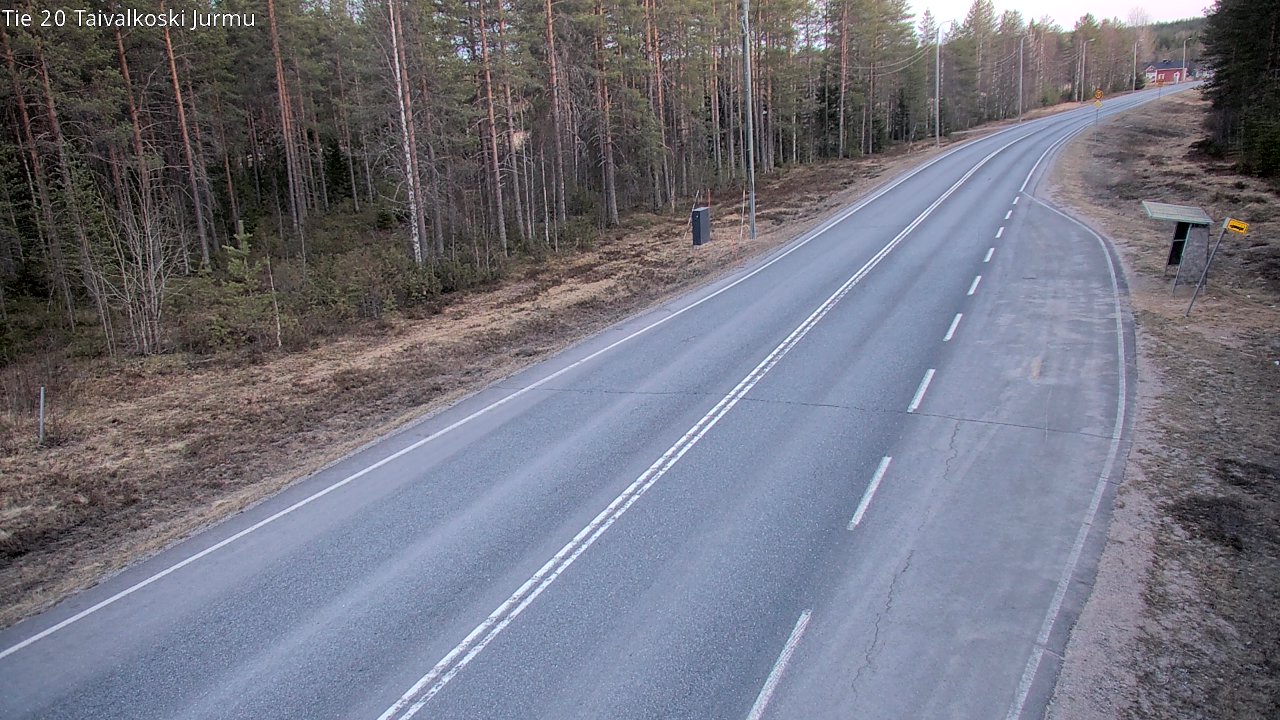 Weather Camera Image Väg 20 Taivalkoski, Jurmu, Taivalkoski, Pohjois-Pohjanmaa