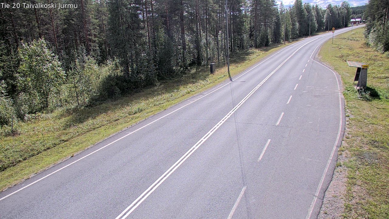 Weather Camera Image Road 20 Taivalkoski, Jurmu, Taivalkoski, Pohjois-Pohjanmaa