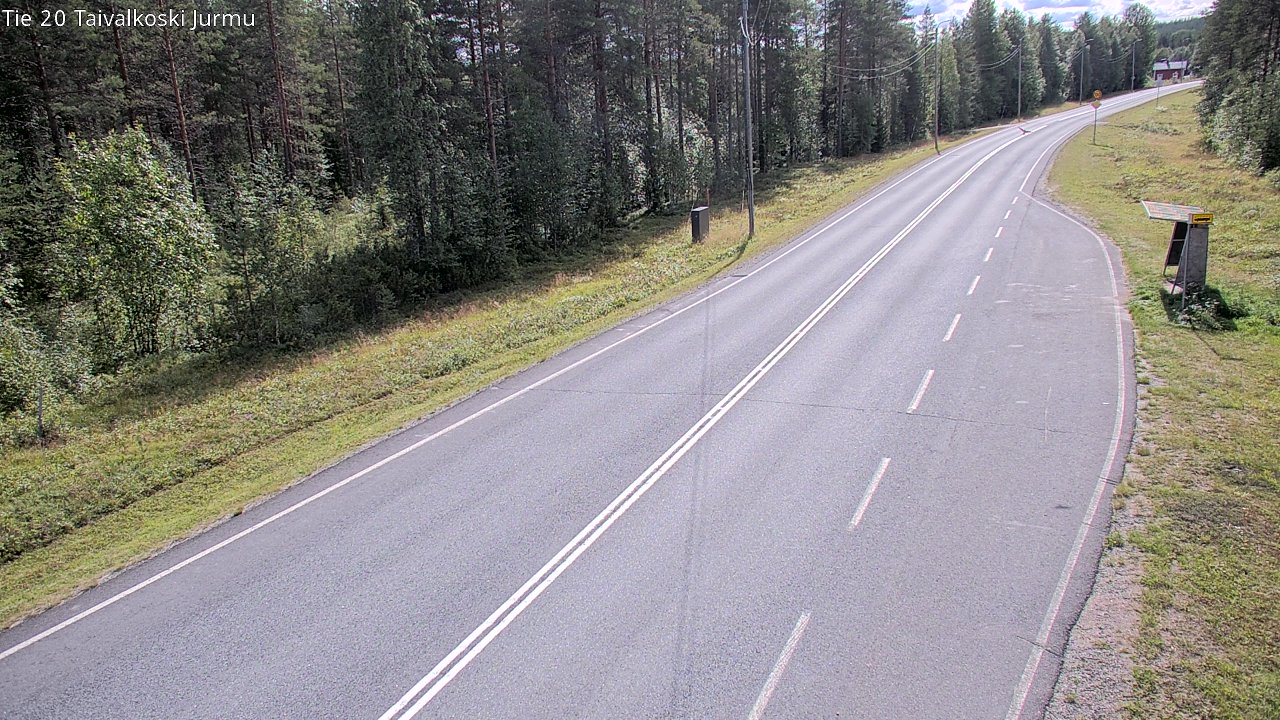 Weather Camera Image Road 20 Taivalkoski, Jurmu, Taivalkoski, Pohjois-Pohjanmaa