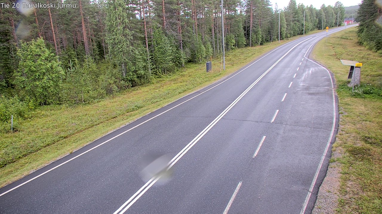 Weather Camera Image Väg 20 Taivalkoski, Jurmu, Taivalkoski, Pohjois-Pohjanmaa
