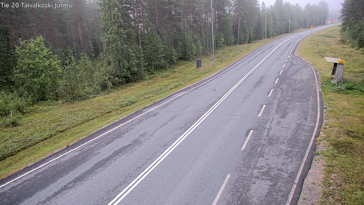 Weather Camera Image Väg 20 Taivalkoski, Jurmu, Taivalkoski, Pohjois-Pohjanmaa