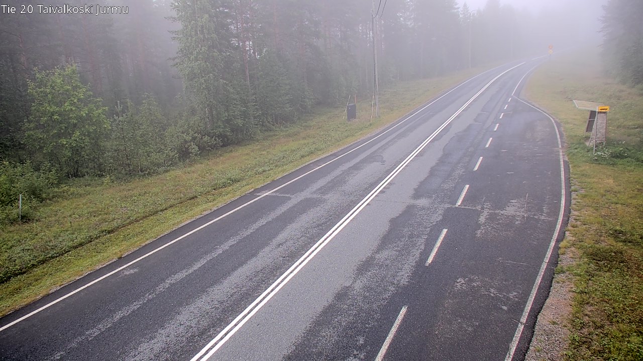Weather Camera Image Väg 20 Taivalkoski, Jurmu, Taivalkoski, Pohjois-Pohjanmaa