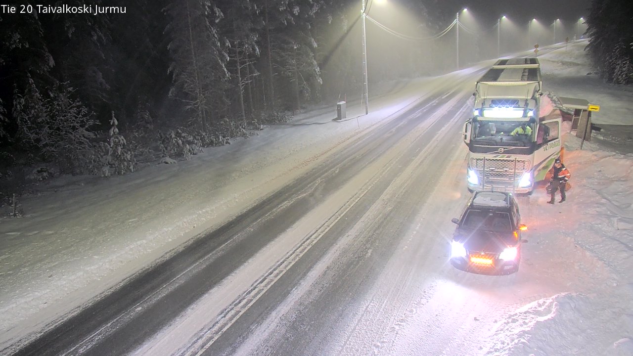Weather Camera Image Väg 20 Taivalkoski, Jurmu, Taivalkoski, Pohjois-Pohjanmaa