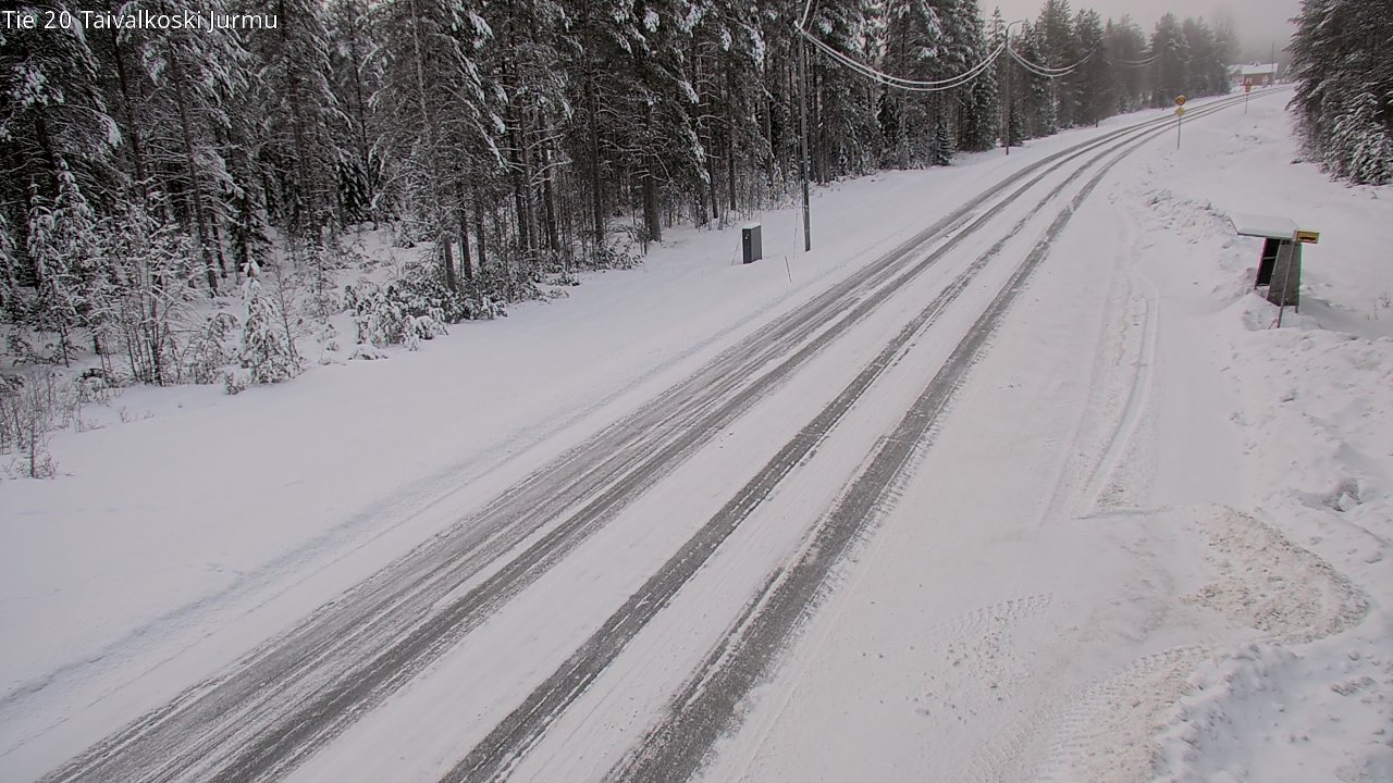Weather Camera Image Road 20 Taivalkoski, Jurmu, Taivalkoski, Pohjois-Pohjanmaa