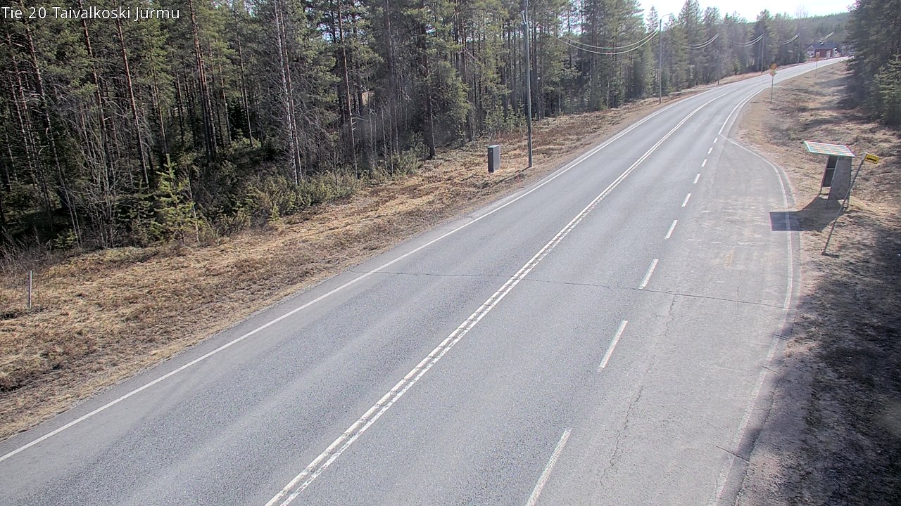 Weather Camera Image Väg 20 Taivalkoski, Jurmu, Taivalkoski, Pohjois-Pohjanmaa