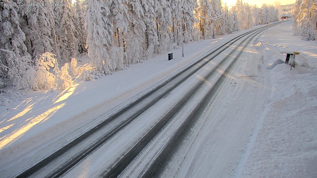 Weather Camera Image Road 20 Taivalkoski, Jurmu, Taivalkoski, Pohjois-Pohjanmaa