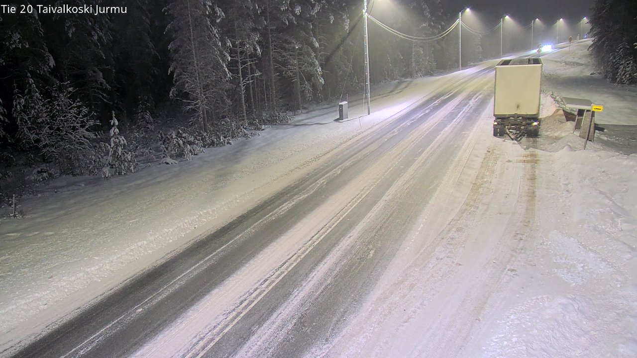 Weather Camera Image Väg 20 Taivalkoski, Jurmu, Taivalkoski, Pohjois-Pohjanmaa