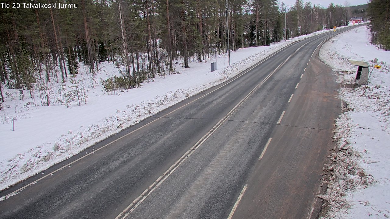 Weather Camera Image Road 20 Taivalkoski, Jurmu, Taivalkoski, Pohjois-Pohjanmaa