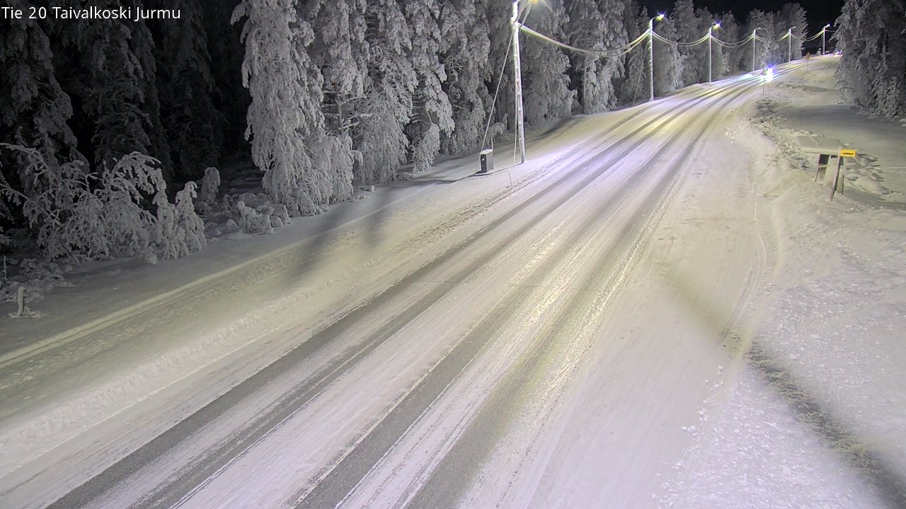 Weather Camera Image Road 20 Taivalkoski, Jurmu, Taivalkoski, Pohjois-Pohjanmaa