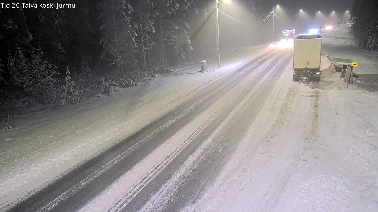 Weather Camera Image Väg 20 Taivalkoski, Jurmu, Taivalkoski, Pohjois-Pohjanmaa