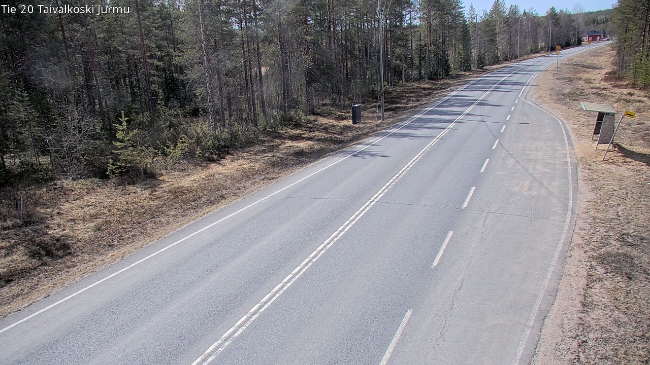 Weather Camera Image Väg 20 Taivalkoski, Jurmu, Taivalkoski, Pohjois-Pohjanmaa