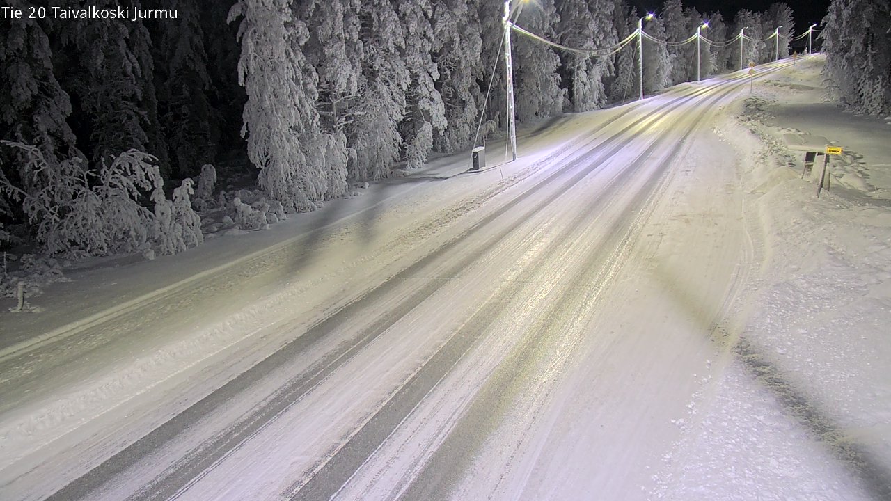 Weather Camera Image Road 20 Taivalkoski, Jurmu, Taivalkoski, Pohjois-Pohjanmaa