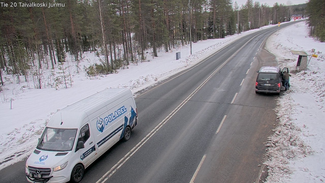 Weather Camera Image Väg 20 Taivalkoski, Jurmu, Taivalkoski, Pohjois-Pohjanmaa