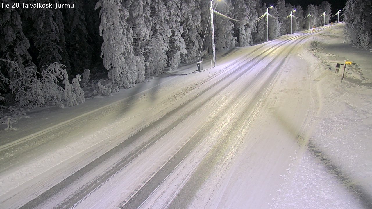 Weather Camera Image Road 20 Taivalkoski, Jurmu, Taivalkoski, Pohjois-Pohjanmaa