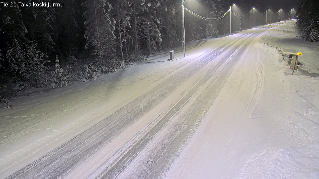 Weather Camera Image Väg 20 Taivalkoski, Jurmu, Taivalkoski, Pohjois-Pohjanmaa