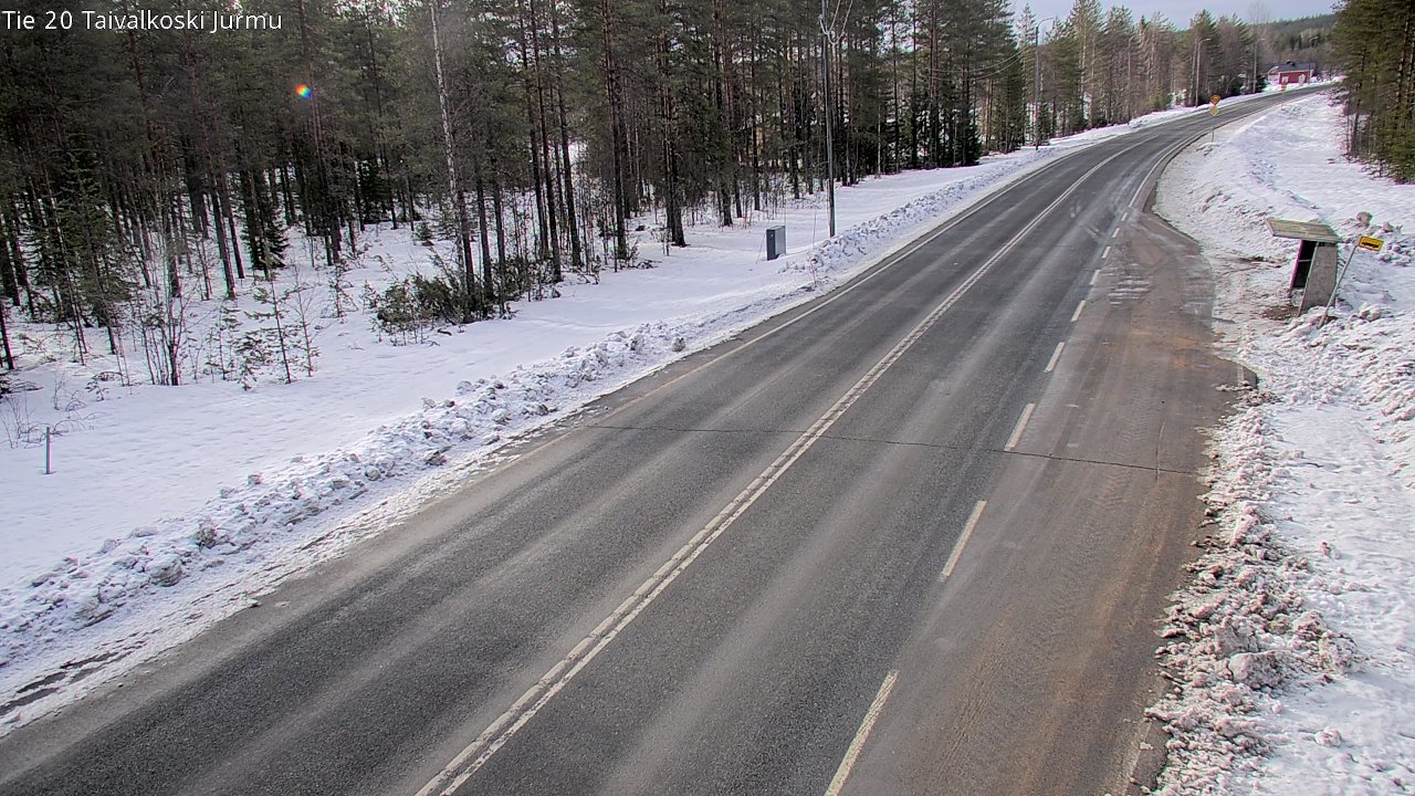 Weather Camera Image Väg 20 Taivalkoski, Jurmu, Taivalkoski, Pohjois-Pohjanmaa
