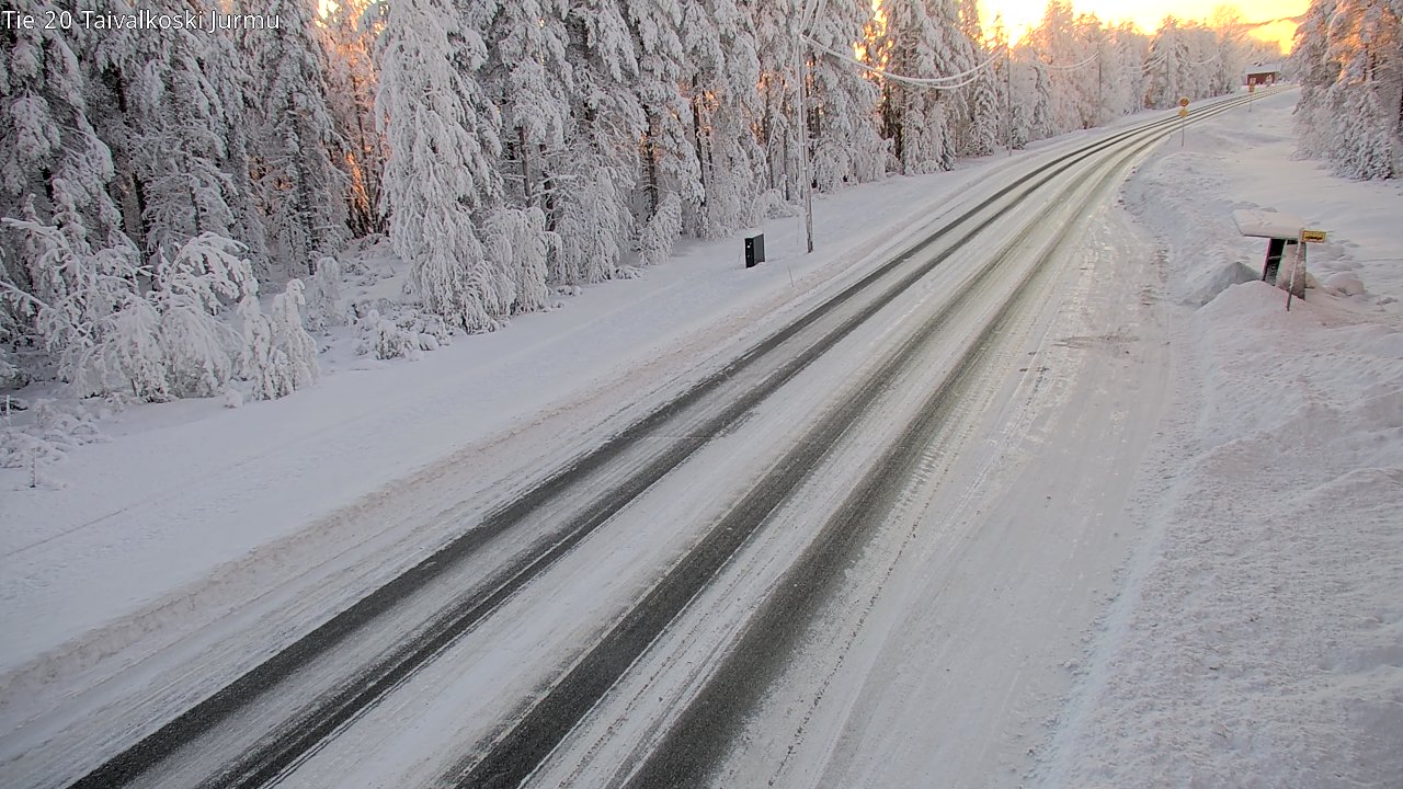 Weather Camera Image Road 20 Taivalkoski, Jurmu, Taivalkoski, Pohjois-Pohjanmaa
