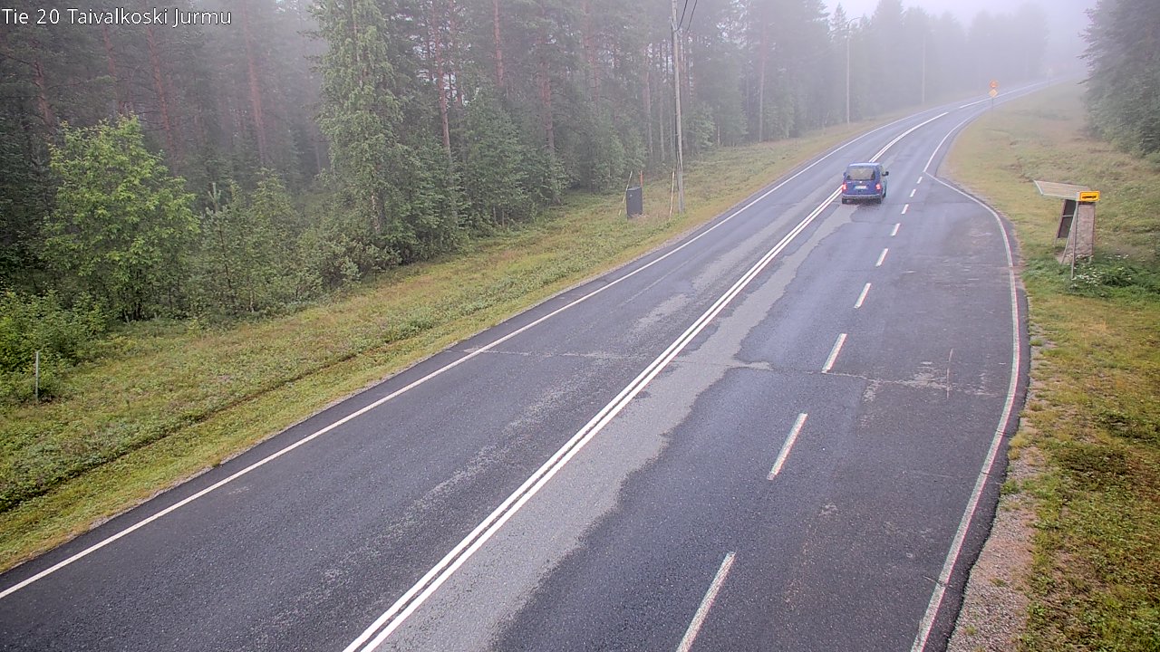 Weather Camera Image Väg 20 Taivalkoski, Jurmu, Taivalkoski, Pohjois-Pohjanmaa