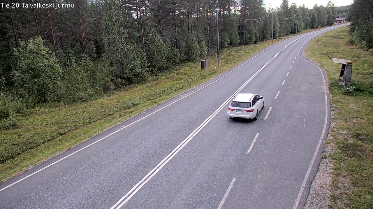 Kelikamerat Kuva Tie 20 Taivalkoski, Jurmu, Taivalkoski, Pohjois-Pohjanmaa