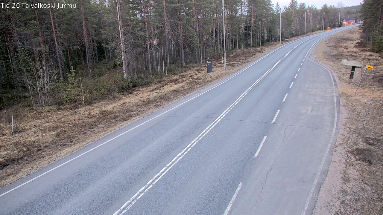Weather Camera Image Väg 20 Taivalkoski, Jurmu, Taivalkoski, Pohjois-Pohjanmaa
