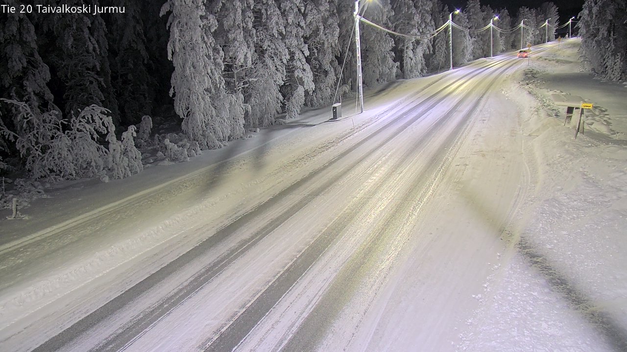 Weather Camera Image Road 20 Taivalkoski, Jurmu, Taivalkoski, Pohjois-Pohjanmaa