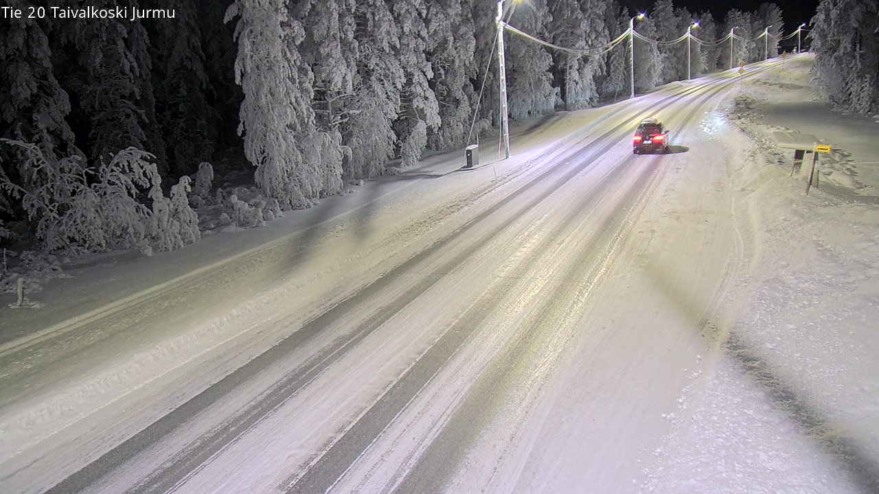 Weather Camera Image Road 20 Taivalkoski, Jurmu, Taivalkoski, Pohjois-Pohjanmaa