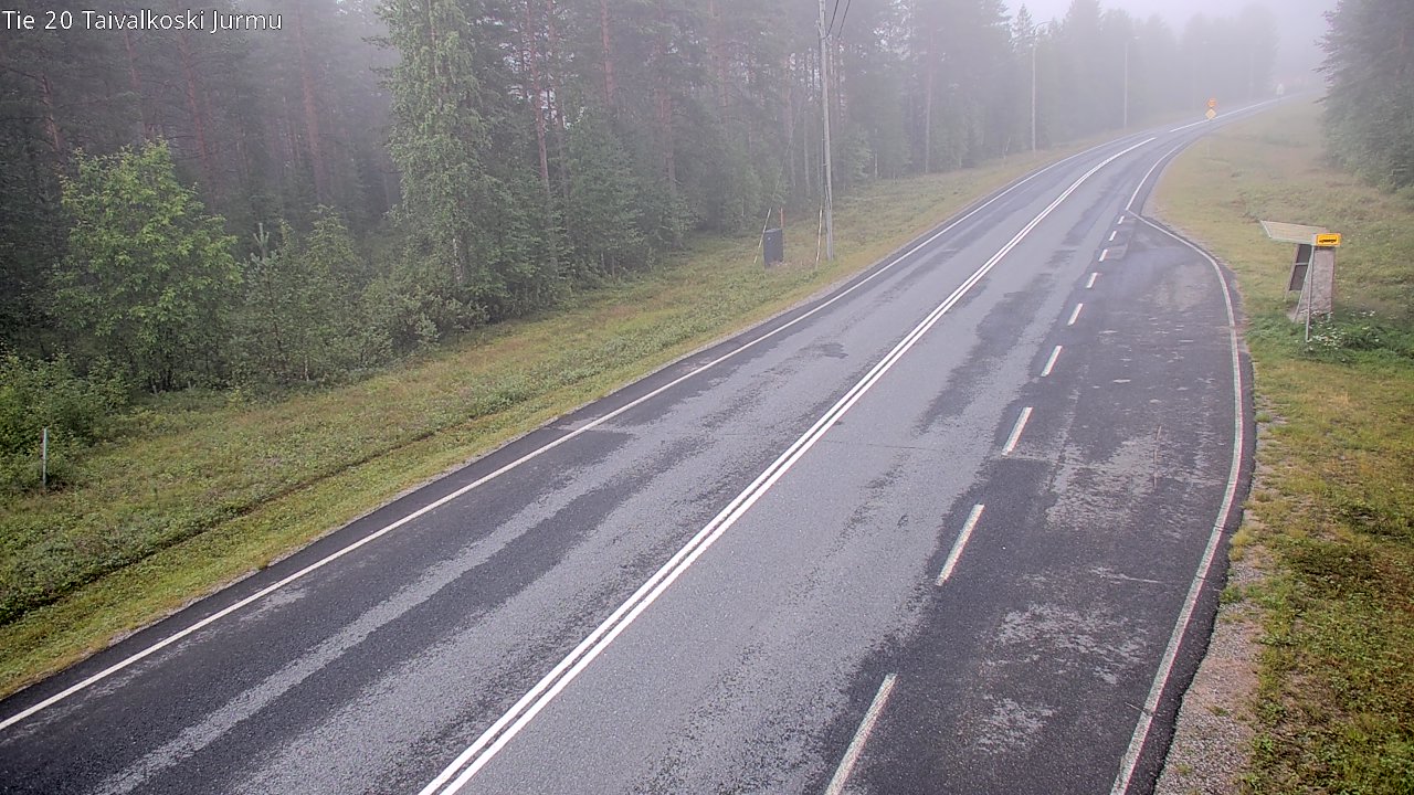 Weather Camera Image Väg 20 Taivalkoski, Jurmu, Taivalkoski, Pohjois-Pohjanmaa