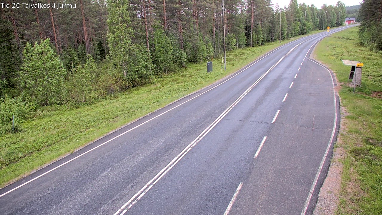 Kelikamerat Kuva Tie 20 Taivalkoski, Jurmu, Taivalkoski, Pohjois-Pohjanmaa