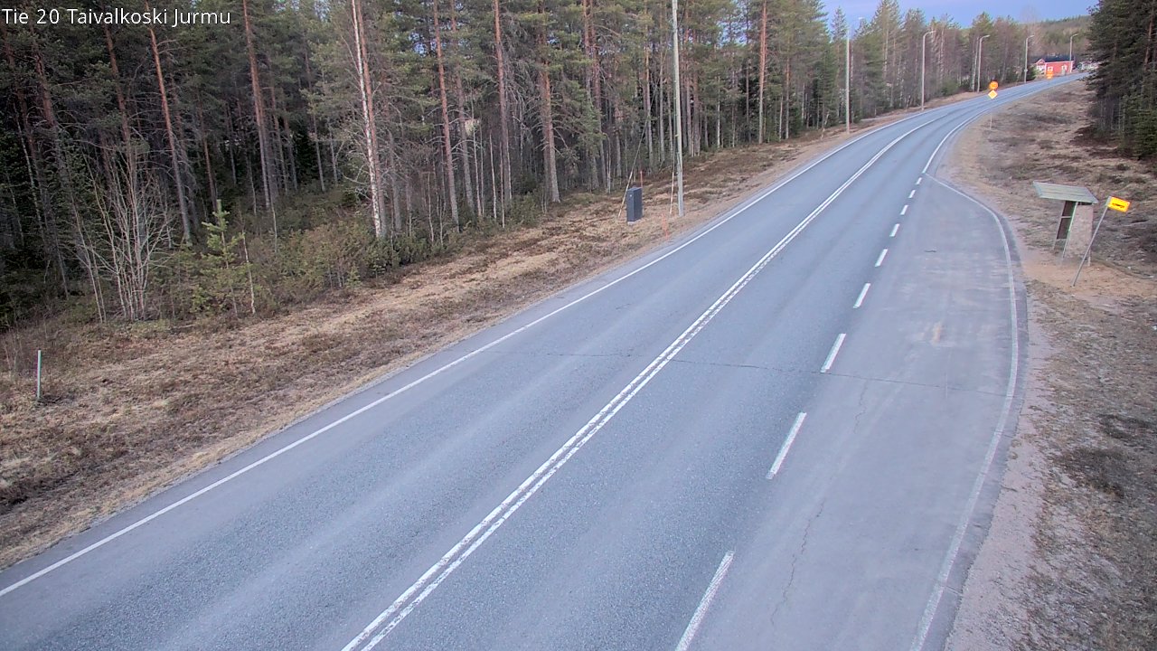 Weather Camera Image Väg 20 Taivalkoski, Jurmu, Taivalkoski, Pohjois-Pohjanmaa