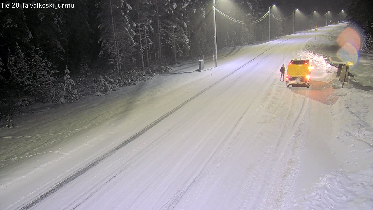 Weather Camera Image Road 20 Taivalkoski, Jurmu, Taivalkoski, Pohjois-Pohjanmaa