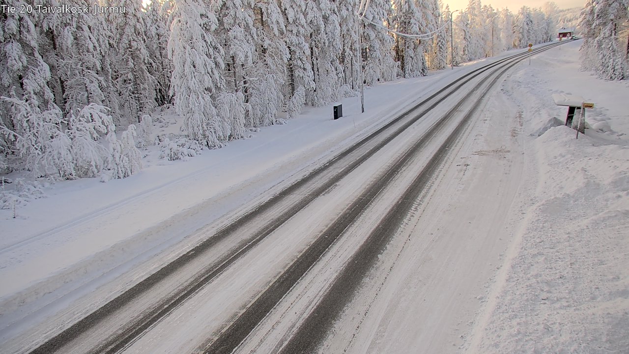 Weather Camera Image Road 20 Taivalkoski, Jurmu, Taivalkoski, Pohjois-Pohjanmaa