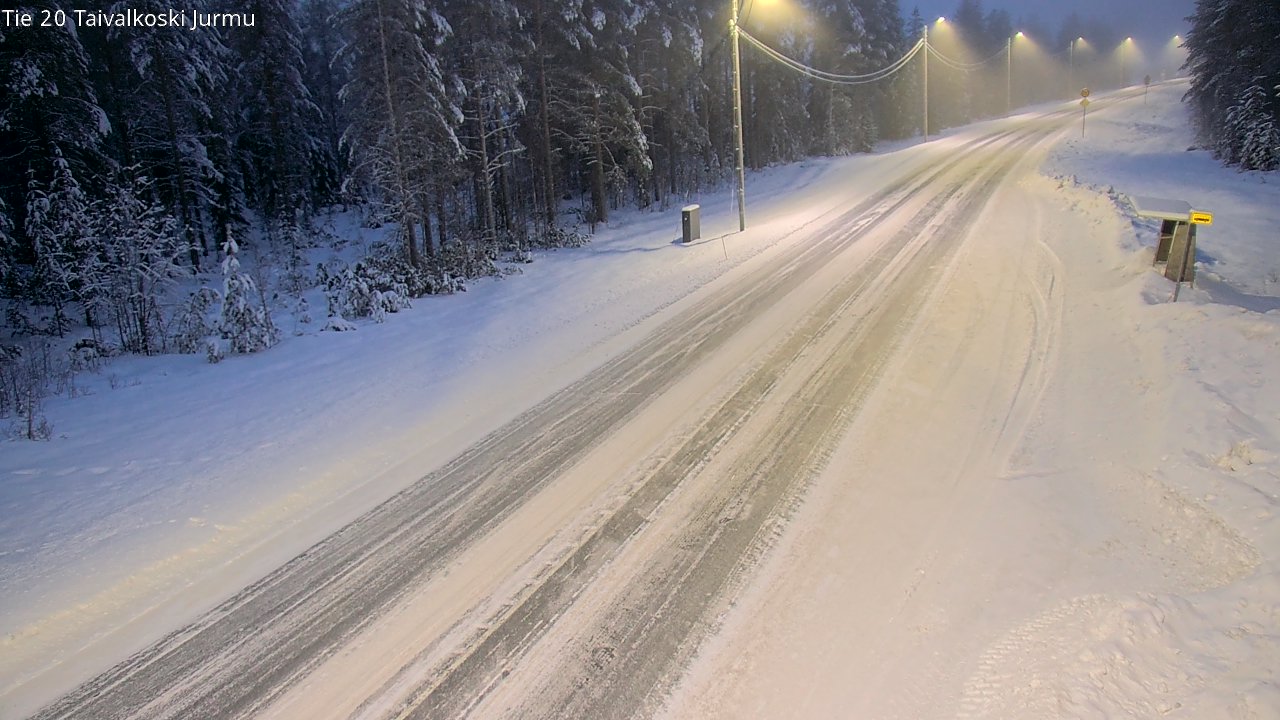 Weather Camera Image Road 20 Taivalkoski, Jurmu, Taivalkoski, Pohjois-Pohjanmaa