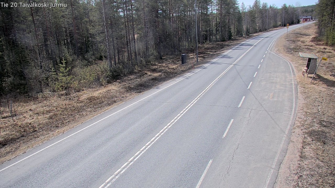Weather Camera Image Väg 20 Taivalkoski, Jurmu, Taivalkoski, Pohjois-Pohjanmaa