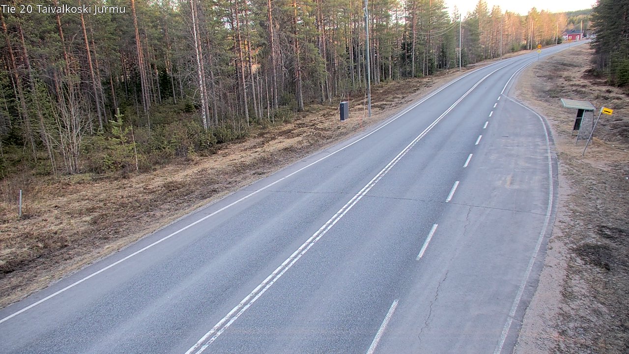 Weather Camera Image Väg 20 Taivalkoski, Jurmu, Taivalkoski, Pohjois-Pohjanmaa