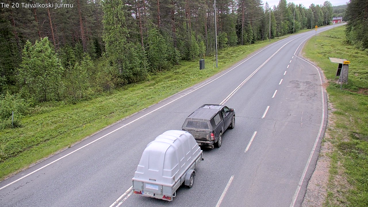 Weather Camera Image Väg 20 Taivalkoski, Jurmu, Taivalkoski, Pohjois-Pohjanmaa