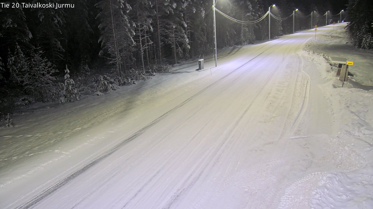 Weather Camera Image Road 20 Taivalkoski, Jurmu, Taivalkoski, Pohjois-Pohjanmaa