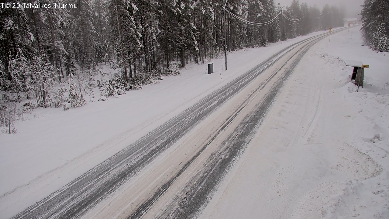 Weather Camera Image Road 20 Taivalkoski, Jurmu, Taivalkoski, Pohjois-Pohjanmaa