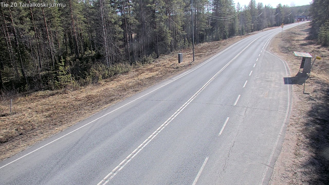 Weather Camera Image Väg 20 Taivalkoski, Jurmu, Taivalkoski, Pohjois-Pohjanmaa