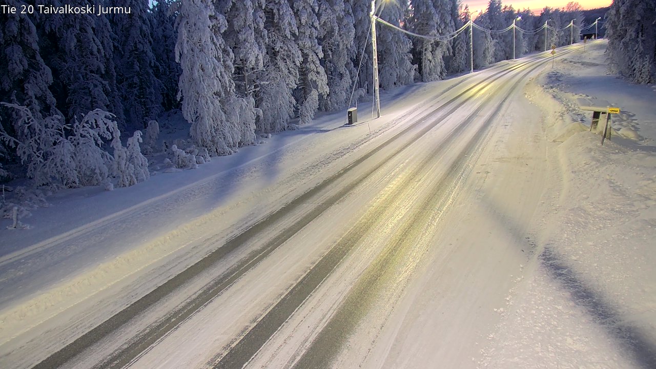 Weather Camera Image Road 20 Taivalkoski, Jurmu, Taivalkoski, Pohjois-Pohjanmaa