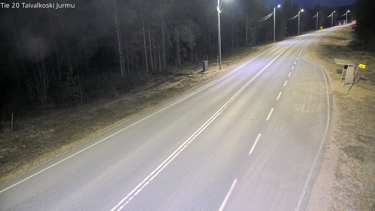 Weather Camera Image Väg 20 Taivalkoski, Jurmu, Taivalkoski, Pohjois-Pohjanmaa