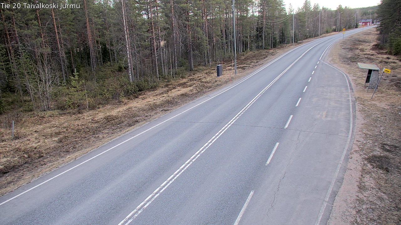 Weather Camera Image Väg 20 Taivalkoski, Jurmu, Taivalkoski, Pohjois-Pohjanmaa
