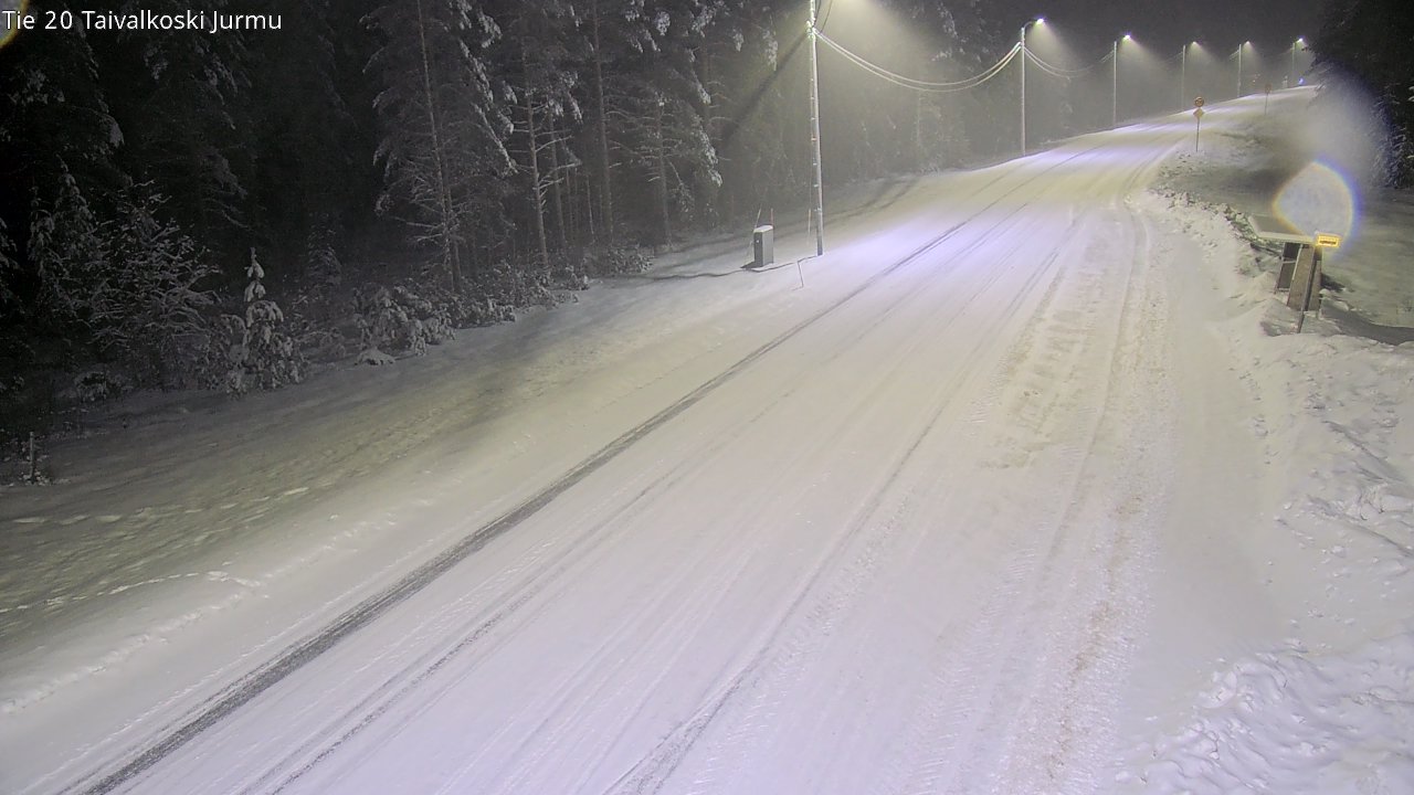 Weather Camera Image Road 20 Taivalkoski, Jurmu, Taivalkoski, Pohjois-Pohjanmaa