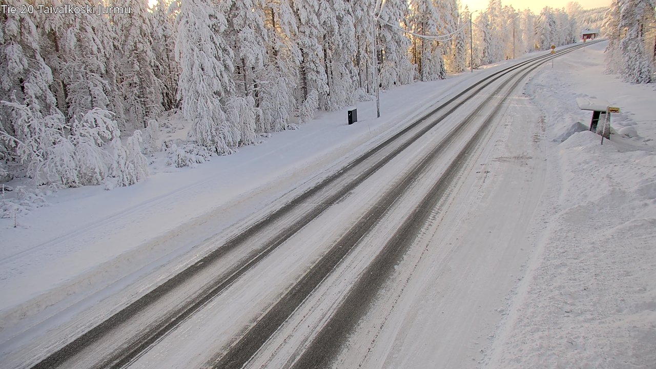 Weather Camera Image Road 20 Taivalkoski, Jurmu, Taivalkoski, Pohjois-Pohjanmaa