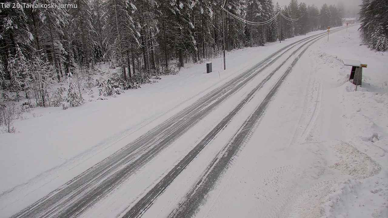 Weather Camera Image Road 20 Taivalkoski, Jurmu, Taivalkoski, Pohjois-Pohjanmaa