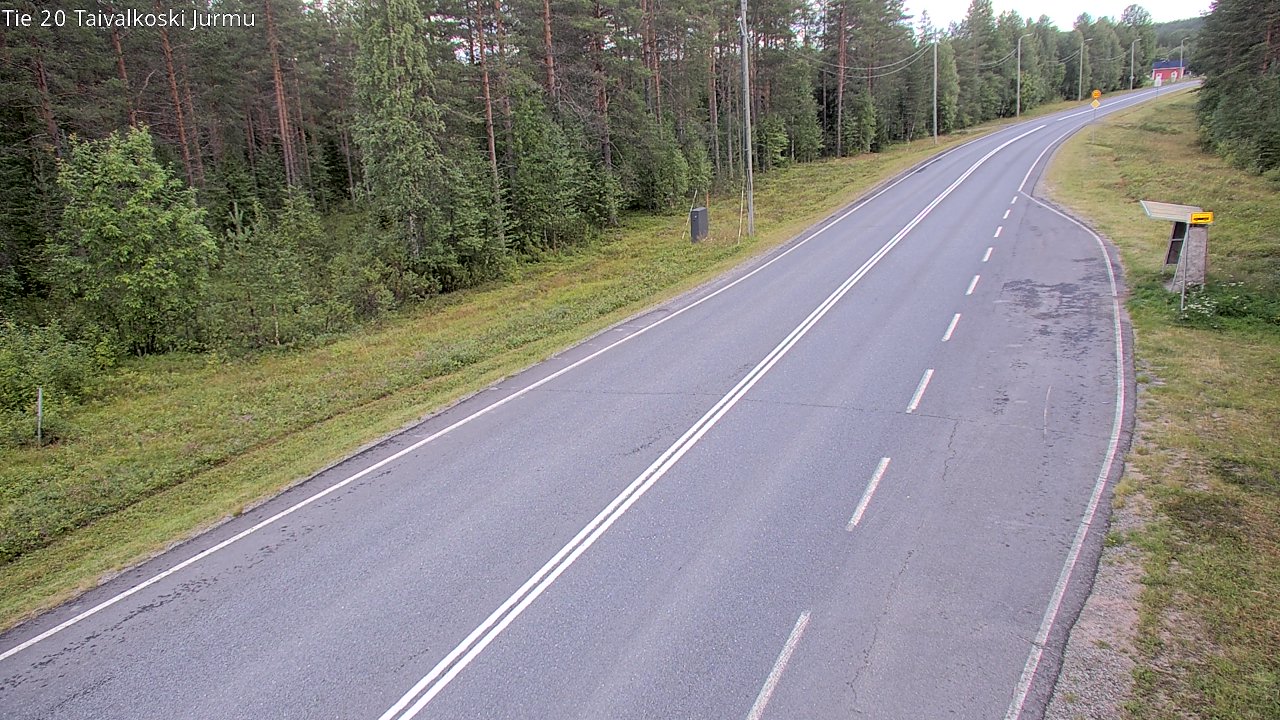 Weather Camera Image Väg 20 Taivalkoski, Jurmu, Taivalkoski, Pohjois-Pohjanmaa