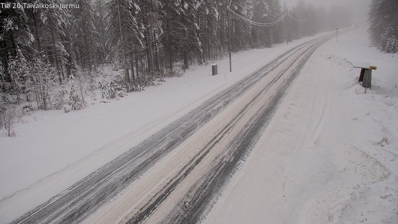 Weather Camera Image Väg 20 Taivalkoski, Jurmu, Taivalkoski, Pohjois-Pohjanmaa