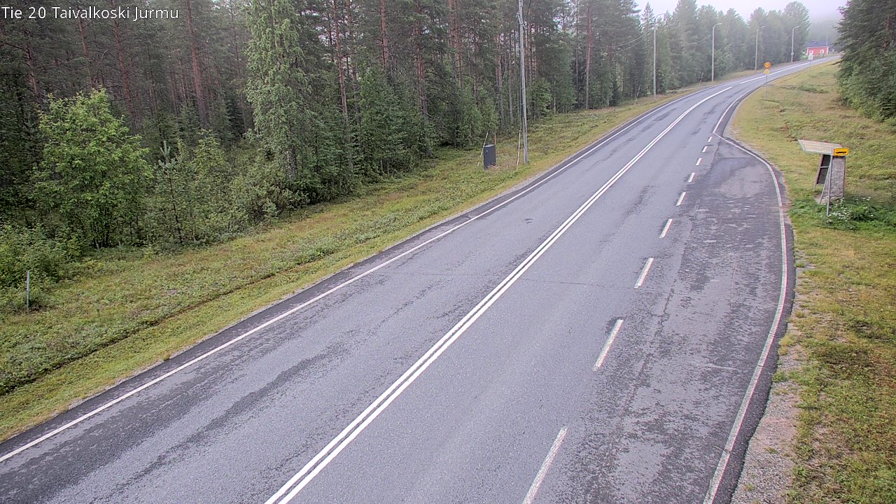 Weather Camera Image Väg 20 Taivalkoski, Jurmu, Taivalkoski, Pohjois-Pohjanmaa