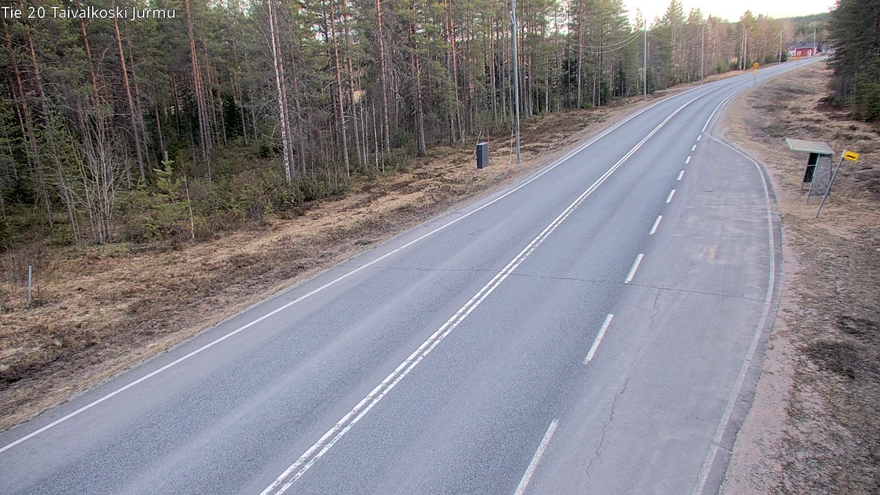 Weather Camera Image Väg 20 Taivalkoski, Jurmu, Taivalkoski, Pohjois-Pohjanmaa