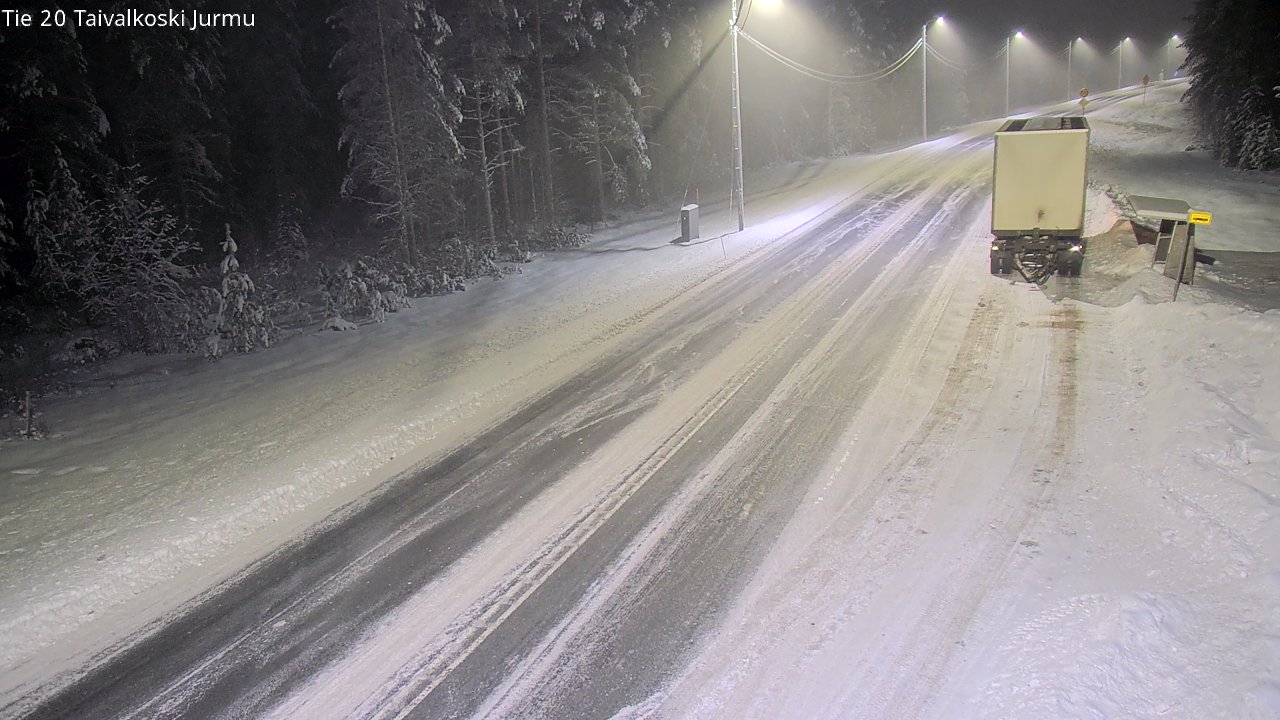 Weather Camera Image Väg 20 Taivalkoski, Jurmu, Taivalkoski, Pohjois-Pohjanmaa