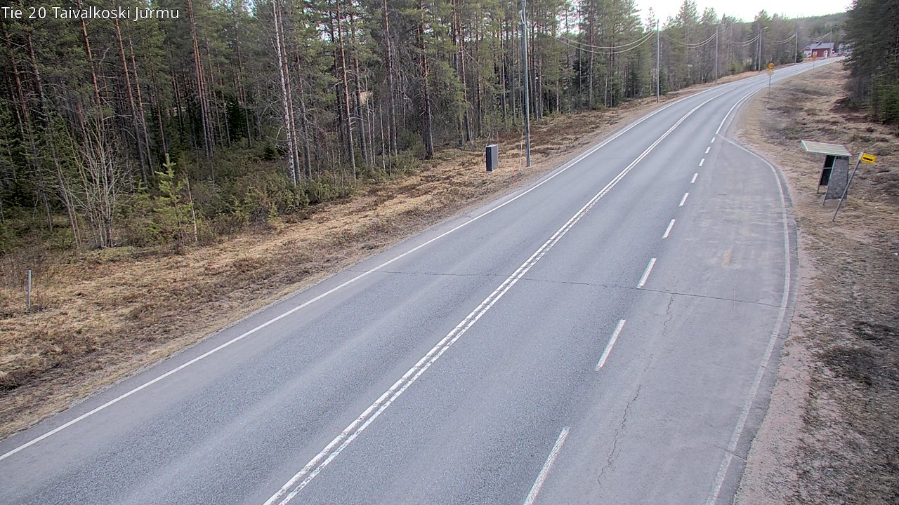 Weather Camera Image Väg 20 Taivalkoski, Jurmu, Taivalkoski, Pohjois-Pohjanmaa